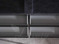 Badkamermeubel 2-persoons 120cm (2 kleuren mogelijk) met (hangkast) en natuursteen of solid surface wastafel(s) - afbeelding 18 van  40