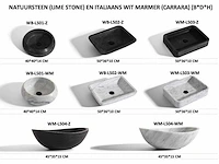 Badkamermeubel 2-persoons 120cm (2 kleuren mogelijk) met (hangkast) en natuursteen of solid surface wastafel(s) - afbeelding 31 van  40