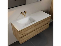 Badkamermeubel eiken honing 120cm links - afbeelding 1 van  6