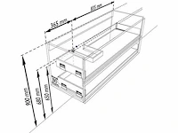 Badkamermeubel eiken honing 120cm links - afbeelding 2 van  6