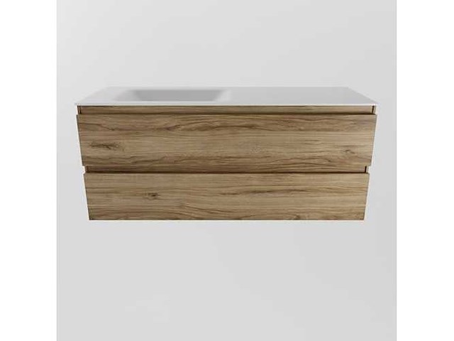 Badkamermeubel eiken honing 120cm links - afbeelding 6 van  6