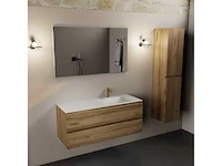 Badkamermeubel eiken honing 120cm rechts - afbeelding 4 van  6