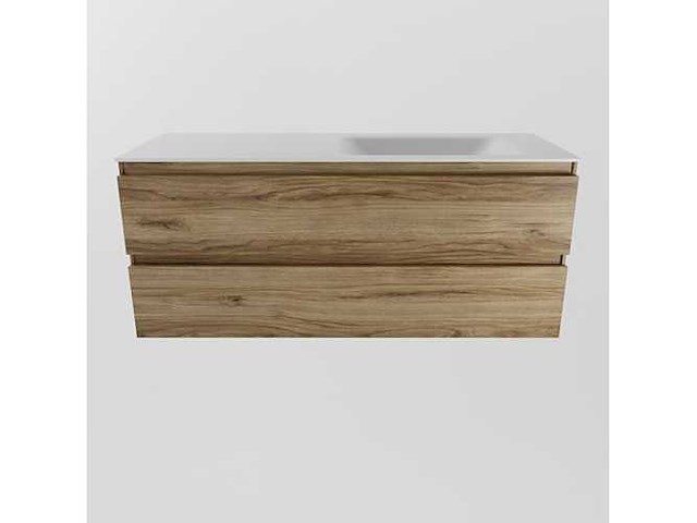 Badkamermeubel eiken honing 120cm rechts - afbeelding 6 van  6