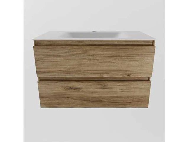 Badkamermeubel eiken honing 80cm - afbeelding 6 van  6