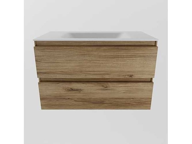 Badkamermeubel eiken honing 80cm - afbeelding 6 van  6