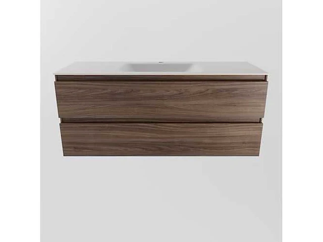 Badkamermeubel eiken mokka 120cm midden - afbeelding 5 van  6