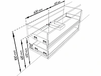 Badkamermeubel eiken mokka 120cm midden - afbeelding 2 van  6