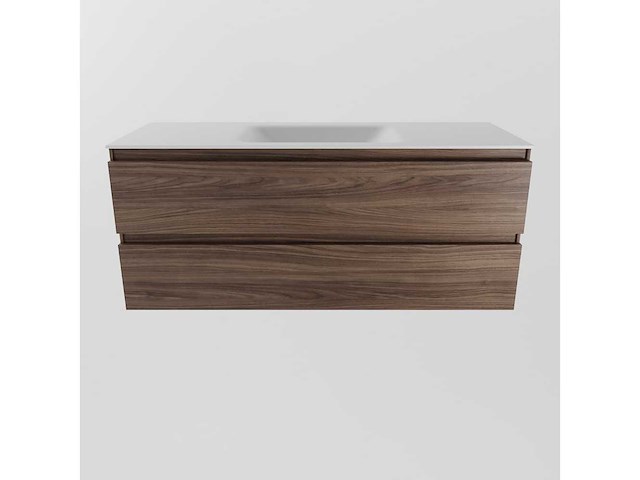 Badkamermeubel eiken mokka 120cm midden - afbeelding 5 van  6