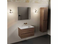 Badkamermeubel eiken mokka 80cm - afbeelding 4 van  6