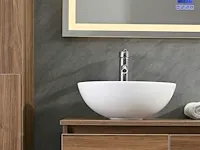 Badkamermeubel jeffrey donker bruin eiken 120 cm nieuw - afbeelding 6 van  15