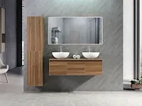 Badkamermeubel jeffrey donker bruin eiken 120 cm nieuw - afbeelding 1 van  15
