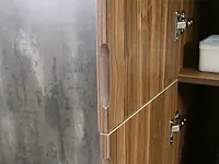 Badkamermeubel jeffrey donker bruin eiken 120 cm nieuw - afbeelding 10 van  15