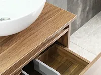 Badkamermeubel jeffrey donker bruin eiken 120 cm nieuw - afbeelding 12 van  15