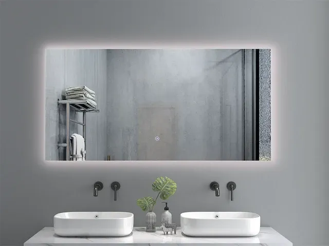 Badkamermeubel jeffrey donker bruin eiken 120 cm nieuw - afbeelding 13 van  15