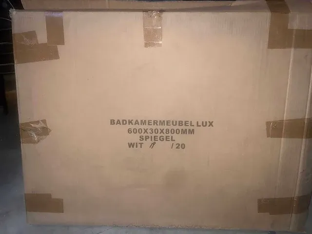 Badkamermeubel lux - 60x80cm - spiegel - afbeelding 1 van  1