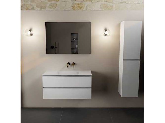 Badkamermeubel wit 100cm - afbeelding 7 van  7