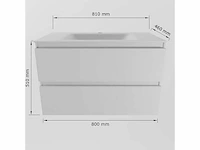 Badkamermeubel wit 80cm - afbeelding 5 van  7