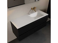 Badkamermeubel zwart 120cm rechts - afbeelding 1 van  6