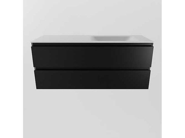Badkamermeubel zwart 120cm rechts - afbeelding 5 van  6