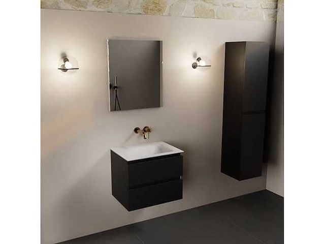 Badkamermeubel zwart 60cm - afbeelding 4 van  6