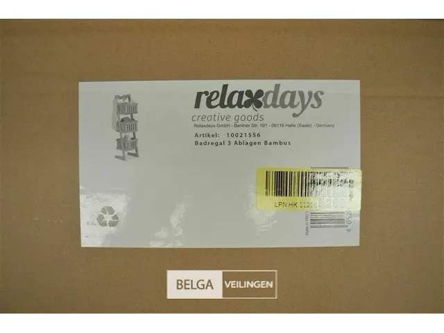 Badkamerrekje hout relaxdays - afbeelding 3 van  4