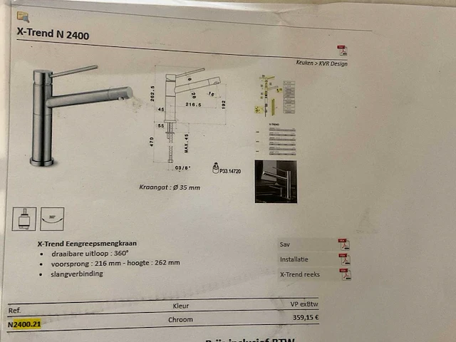 Badkraan (2x) - afbeelding 4 van  7