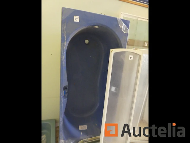 Badkuip, polyester, badkuip en doucheschermen - afbeelding 1 van  6