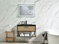 Badmeubel model 1-1663 80 cm nieuw met bluetooth spiegel - afbeelding 2 van  9