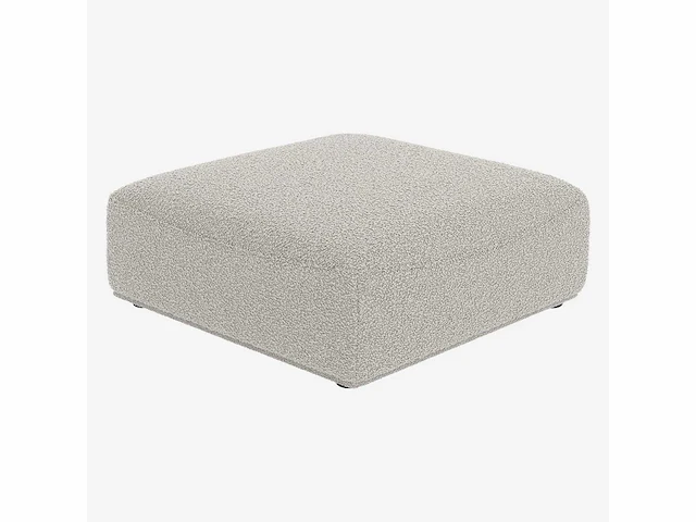 Badstof voetenbank - pearl grey - afbeelding 3 van  5