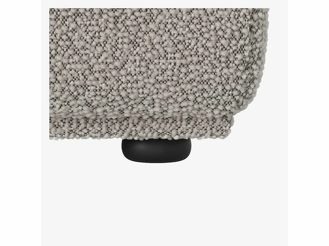 Badstof voetenbank - pearl grey - afbeelding 4 van  5