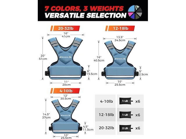 Bagail rucking vest - afbeelding 3 van  4