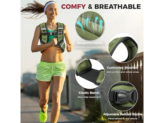 Bagail verzwaarde vest voor krachttraining - afbeelding 2 van  3