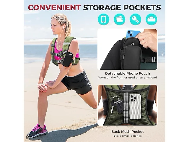 Bagail verzwaarde vest voor krachttraining - afbeelding 3 van  3