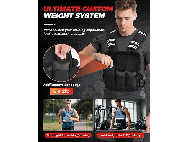 Bagail verzwaarde vest - afbeelding 5 van  6