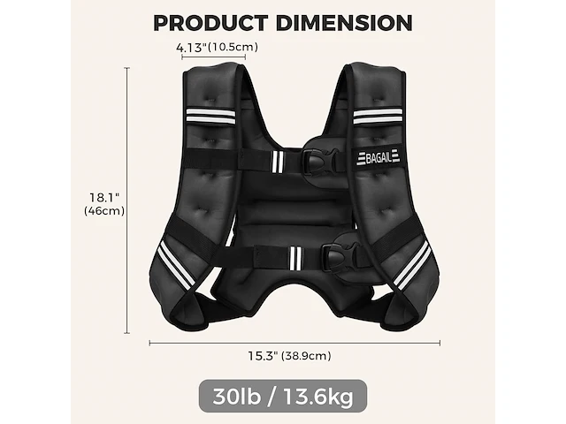 Bagail verzwaarde vest - afbeelding 2 van  5
