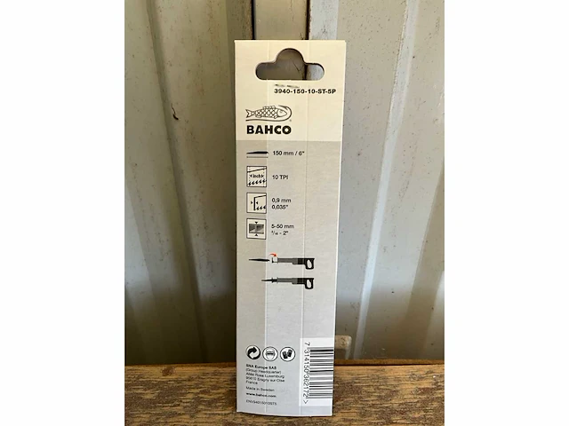 Bahco. 3940 sandflex heavy metal 10 tpi. recipozaagblad,5 stuks. (5x) - afbeelding 3 van  3