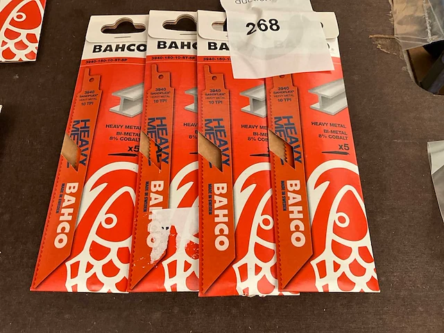 Bahco. 3940 sandflex heavy metal 10 tpi. recipozaagblad,5 stuks. (5x) - afbeelding 1 van  3