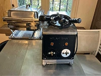 Bain marie- bordverwarmer - professionele crouque machine - afbeelding 3 van  5