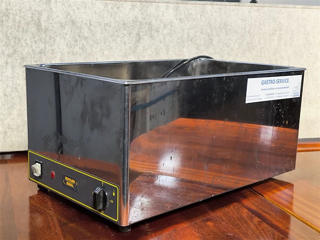 Bain-marie, roller grill, 1 voetje onderaan ontbreekt, getest en werkend - afbeelding 1 van  3