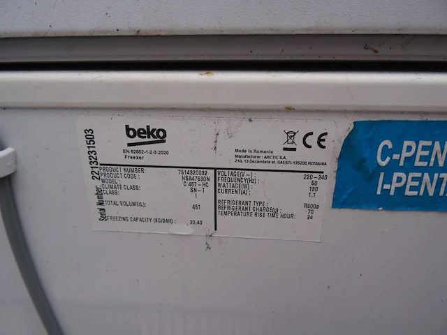 Bakdiepvries beko - afbeelding 5 van  6