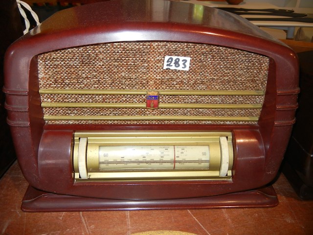 Bakelieten radio porto kleur balmet - afbeelding 1 van  2