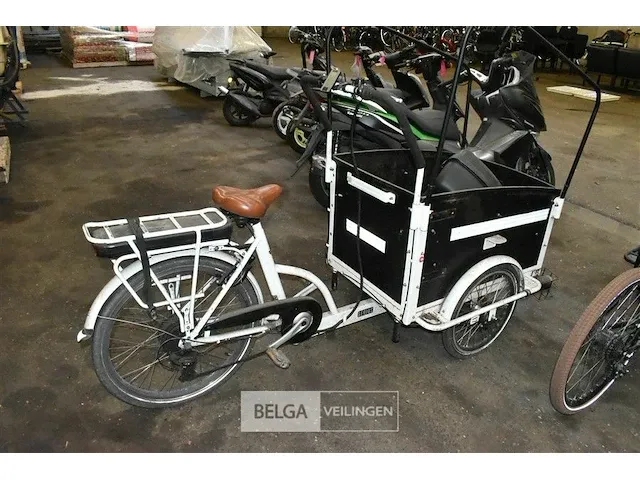 Bakfiets electr genius biz blue ( zonder lader) - afbeelding 2 van  2