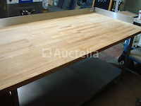 Bakkerij grote houten werktafel - afbeelding 1 van  8