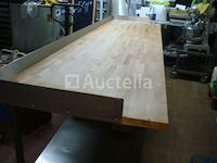 Bakkerij grote houten werktafel - afbeelding 5 van  8