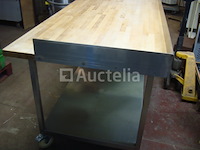 Bakkerij grote houten werktafel - afbeelding 8 van  8