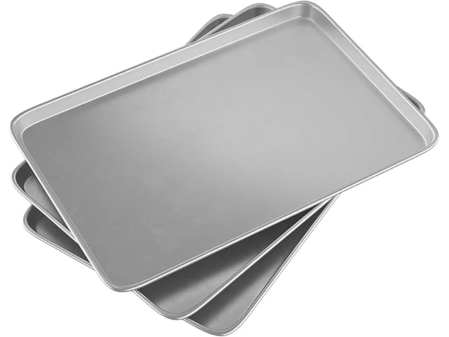 Bakplaat pan aluminium (3 stuks) - afbeelding 1 van  4