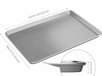 Bakplaat pan aluminium (3 stuks) - afbeelding 4 van  4