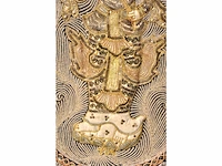 Balinees borduurwerk - ingelijst - afbeelding 3 van  4