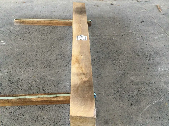 Balk eiken 1860 x 175 x 175 mm ( 1 x ) - afbeelding 3 van  4