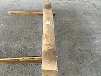 Balk eiken 1860 x 175 x 175 mm ( 1 x ) - afbeelding 3 van  4